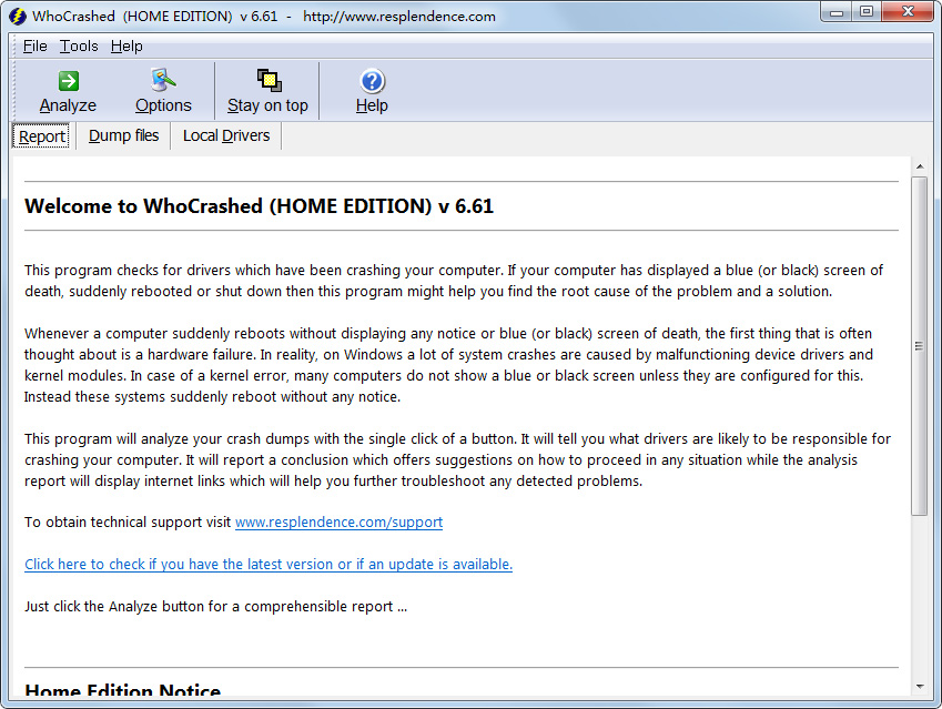 WhoCrashed(电脑故障诊断软件) V6.65 英文安装版
