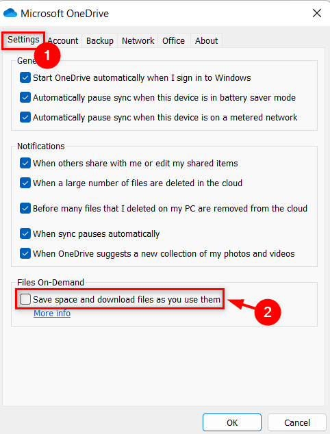 按需打开/关闭OneDrive文件